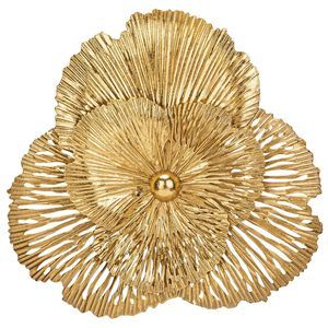 3 Pcs Metal Flower Wall Art Set 10 Inch Rustic Modern Floral Sculpture 3d🙉